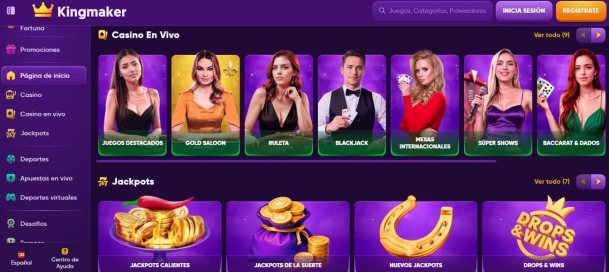 Reseña de Kingmaker Casino 2026: bono, juegos y pagos en España image 1