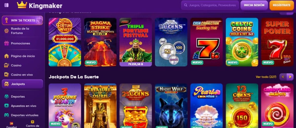 Reseña de Kingmaker Casino 2026: bono, juegos y pagos en España image 3